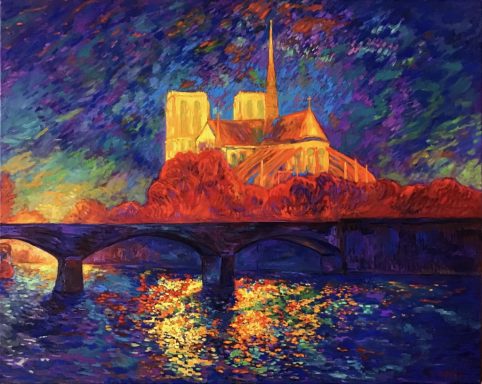 Notre-Dame de Paris, effet de nuit